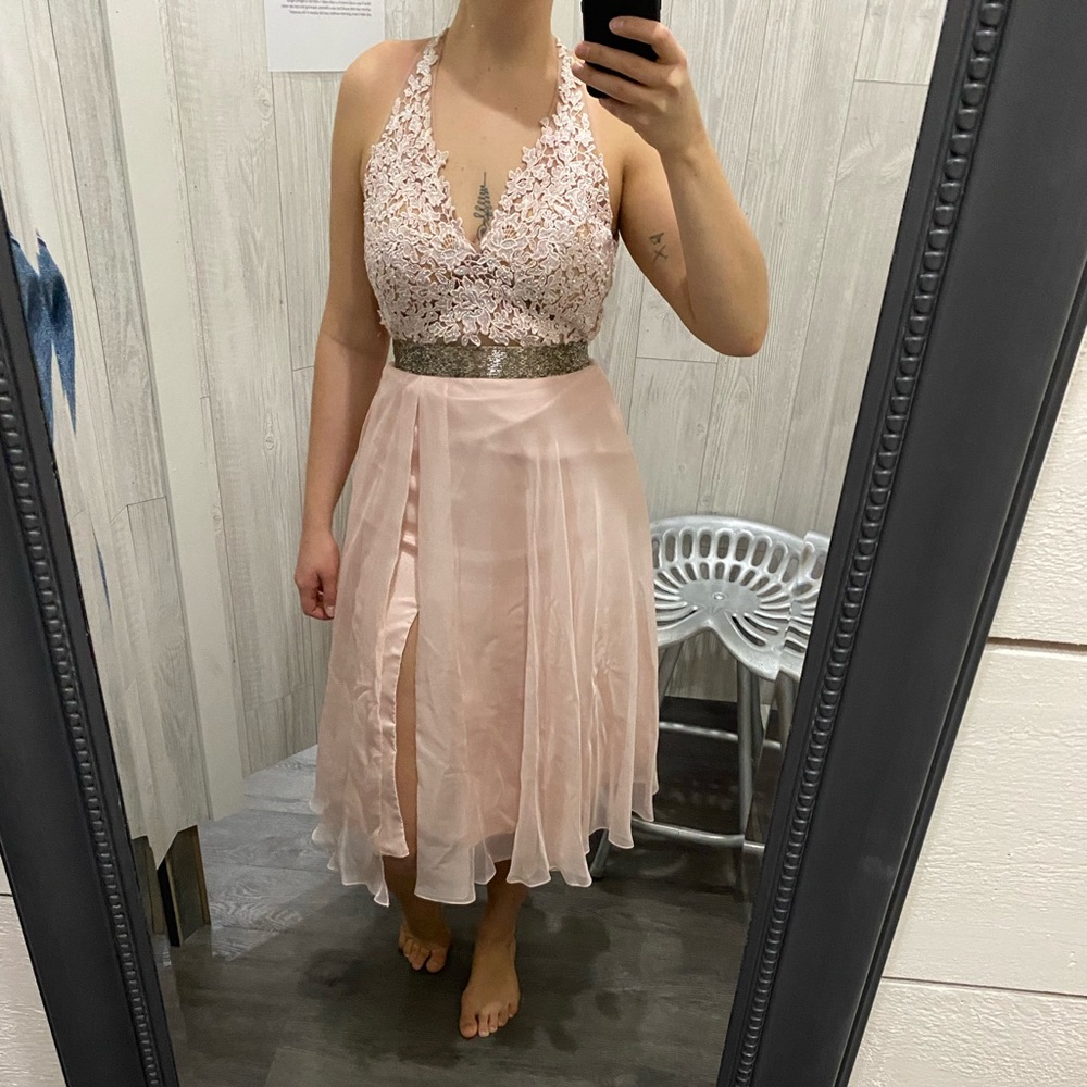 Madeline Pink and Silver prom/grad dress